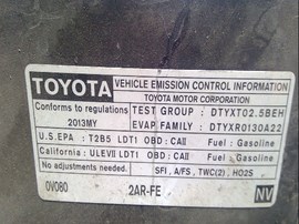 2013 TOYOTA RAV4, GRAY, XLE MODEL, 2.5L, AT, FWD,  Z25195